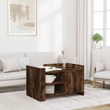 vidaXL Stolić za kavu boja hrasta 80 x 50 x 50 cm konstruirano drvo Cijene