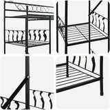 Otvoreni ormar s policom Crna 101 x 43 x 188 cm Čelik | shoptok.hr