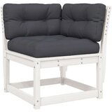  5-dijelni set vrtnih sofa s jastucima bijeli masivna borovina | shoptok.hr