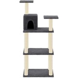  Penjalica za mačke sa stupovima za grebanje tamnosiva 118,5 cm | shoptok.hr