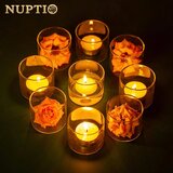 NUPTIO 12x stekleni svečniki za čajne svečke | Shoptok.si