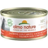 Almo Nature HFC Natural 6 x 70 g - Losos s korenjem v želeju