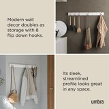 Umbra Mat bel stenski obešalnik iz masivnega bora 81 cm Flip – | Shoptok.si
