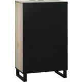 vidaXL Omare in policami za shranjevanje medijev Bela in črna | Shoptok.si