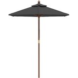  Vrtni suncobran s drvenim stupom antracit 196 x 231 cm | Eponuda.com