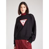 Guess Jeans Sweater majica 'ICONIC' crvena / crna / bijela | shoptok.hr
