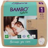 Bambo Nature plenice Newborn 1, 2-4 kg, 22 kos, paper bag 1000021511 | Shoptok.si