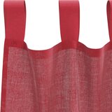 Voile zavjese s džepovima za šipke 2 kom crvena boja vina | Shoptok.si
