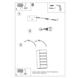  Stenska keramična svetilka SAMIR, (21347197) | Shoptok.si