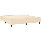  Krevet s oprugama i madracem krem 160x200 cm od tkanine | shoptok.hr