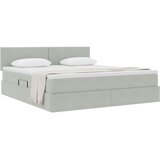  Krevet s od storage Svijetlo siva 180 x 200 cm Baršun | shoptok.hr