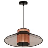  Duolla - Visilica na sajli RIO SHINY 1xE27/15W/230V, prečnik 45 cm, crna/bakrena | Eponuda.com