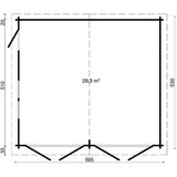 Male kuće GARAŽA 70-D 595 × 530 cm – bez završnog krovnog pokrova | shoptok.hr
