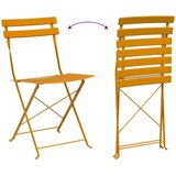  Sklopivi bistro set 3 pcs Gorušica Čelik | shoptok.hr