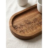 Sinsay Dekorativni drveni pladanj s cvjetnim motivom | shoptok.hr