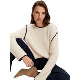 NOCTURNE Pulover crna / prljavo bijela | shoptok.hr