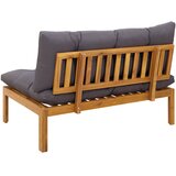  Srednji Sofe Jedinica Prirodna i tamno siva 120 x 80 x 82 cm | shoptok.hr