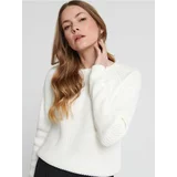 Sinsay ženski džemper od ukrasnog pletiva 9914A-01X