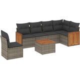  7-dijelni set vrtnih sofa sivi od poliratana | shoptok.hr