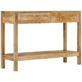 vidaXL Konzolni stol s 2 ladice 110 x 35 x 75 cm masivno drvo manga - Smeđa 1 110 cm | shoptok.hr