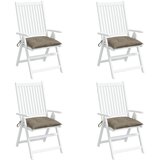  Jastuci za stolice 4 kom smeđesivi 50x50x7 cm od tkanine Oxford | Eponuda.com