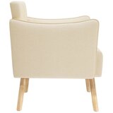  Naglasna stolica Krem Tkanina - Krem | shoptok.hr
