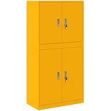 Ormarić za pohranu 2 kom. Žuta boja senfa 80 x 40 x 160 cm | shoptok.hr