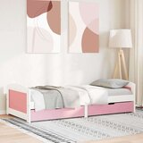 vidaXL Dnevna postelja z 2 predaloma brez vzmetnice IRUN 90x200cm | Shoptok.si