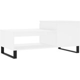  Stolić za kavu bijeli 100 x 50 x 45 cm od konstruiranog drva | shoptok.hr