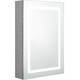  LED kupaonski ormarić s ogledalom boja betona 50 x 14 x 60 cm | shoptok.hr