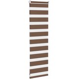 Zebra zavjesa smeđa 45x100 cm širina tkanine 40,9 cm poliester | Shoptok.si