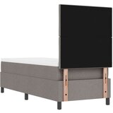 vidaXL postelja z vzmetnico taupe 80x200 cm tkanina, (22084068) | Shoptok.si