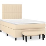  box spring s madracem krem 120 x 190 cm od tkanine | shoptok.hr