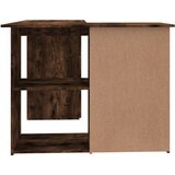  Kutni radni stol dimljeni hrast 145x100x76 cm konstruirano drvo | shoptok.hr