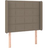  box spring s madracem LED smeđesivi 80 x 200 cm tkanina | shoptok.hr
