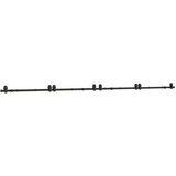 Pribor za klizna vrata 400 cm čelični crni | shoptok.hr