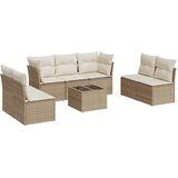  8-dijelni set vrtnih sofa od poliratana s jastucima bež | shoptok.hr