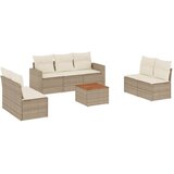  8-dijelni set vrtnih sofa od poliratana s jastucima bež | shoptok.hr