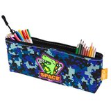  Pernica za školu Dinosaur Pixels 20x8cm - plava | shoptok.hr