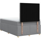  Krevet s oprugama i madrac svjetlosivi 120 x 200cm od tkanine | shoptok.hr