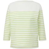 s.Oliver Sweater majica limeta / bijela
