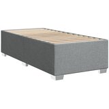 Box spring krevet s madracem svjetlosivi 90x190 cm od tkanine | shoptok.hr