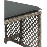  Vrtni stolci s jastucima 4 kom sivi 41x41x36 cm od poliratana | shoptok.hr