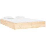  Okvir za krevet od masivnog drva 135 x 190 cm bračni | shoptok.hr