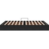 Krevet s od storage s uzglavljem Crna 135 x 190 cm Baršun | Eponuda.com