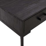  Stolić za kavu crni 90 x 50 x 35 cm od masivne borovine | Eponuda.ba