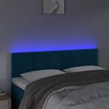  LED uzglavlje tamnoplavo 144x5x78/88 cm baršunasto | Eponuda.ba