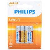  Baterija Philips LongLife 1.5V AAA R03L4B/10 Cene