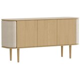 UMAGE Bež/naravna nizka komoda v hrastovem dekorju 150x75 cm Treasures – Cene