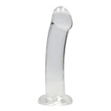 REALROCK Smooth Spot Dildo with Suction Cup 17cm Transparent Cene